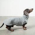 Load image into Gallery viewer, COTTON SHIRT Dachshund Grey Melange