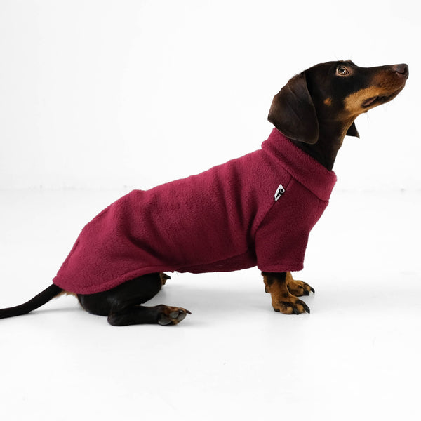 Hundepullover Fleece für Dackel