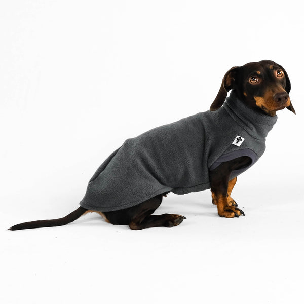 Dackel Fleece Long Shirt 2.0 in Graphite