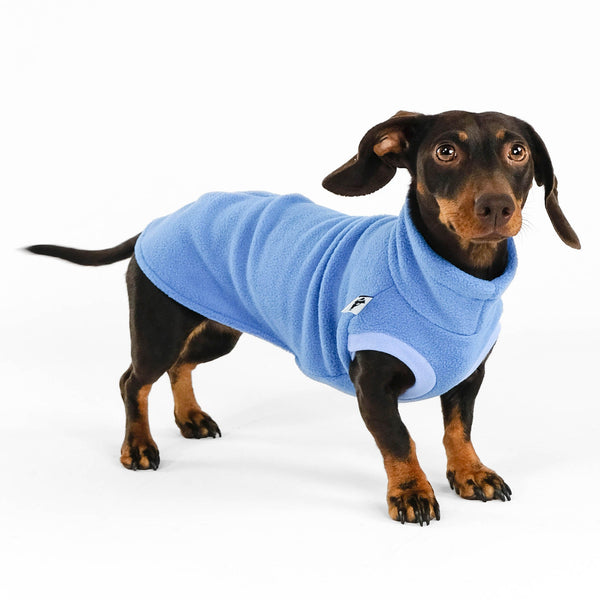 Dackel Fleece Long Shirt 2.0 in Sky blue
