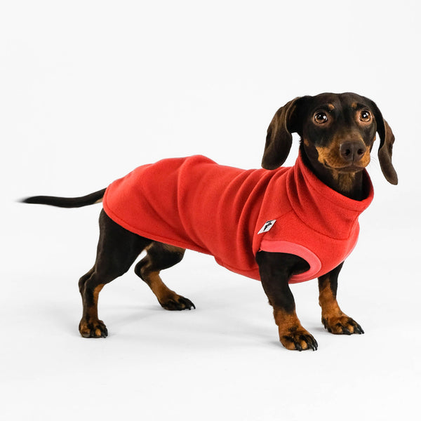 Dackel Fleece Long Shirt 2.0 in Terracotta