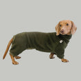 Load image into Gallery viewer, Dackel Fleece Overall Dark Olive