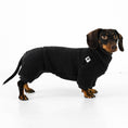 Load image into Gallery viewer, Dachshund Overall Sherpa Black