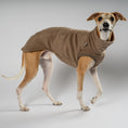 Load image into Gallery viewer, Fleece Shirt Windhund Walnut – Hund in Bewegung – bequeme Hundekleidung für Windhunde