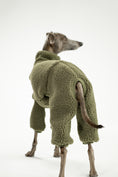 Load image into Gallery viewer, Hundebekleidung für Windspiele: Teddy-Overall in Dark Olive, stylisch & praktisch