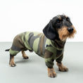 Load image into Gallery viewer, Polar fleece overall for dachshund camouflage