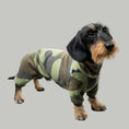 Load image into Gallery viewer, Polar fleece overall for dachshund camouflage