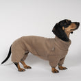 Load image into Gallery viewer, Polar fleece overall for dachshund Walnut