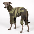 Load image into Gallery viewer, Overall Iggy Camouflage – Hundekleidung für Dackel, Windspiele und Whippets – Rückenansicht