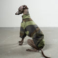 Load image into Gallery viewer, Pullover Iggy Camouflage – ergonomischer Schnitt für Dackel und Windspiele – handgefertigte Hundekleidung