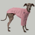 Load image into Gallery viewer, Pullover Iggy Mulberry – hochwertige Hundekleidung für Dackel, Windspiele und Windhunde von Karma Hund Berlin – Ganzkörperansicht am Hund