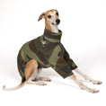 Load image into Gallery viewer, Pullover Windhund Camouflage – ergonomischer Schnitt für Dackel und Windhunde – handgefertigte Hundekleidung