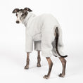 Load image into Gallery viewer, Teddy Overall Iggy Light Grey – Hundekleidung für Dackel, Windspiele und Whippets – Rückenansicht
