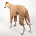 Load image into Gallery viewer, Teddy Overall Windhund Camel – Hundekleidung für Dackel, Windspiele und Whippets – Rückenansicht