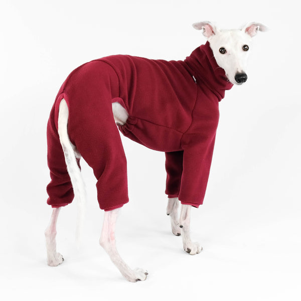 Whippet Fleece Overall Bordeaux