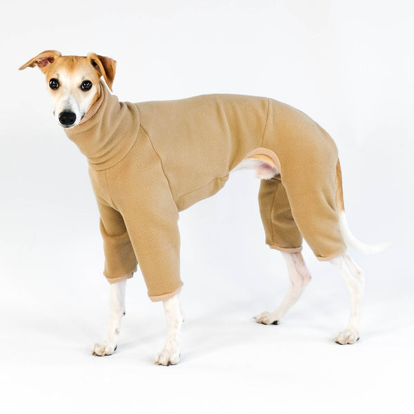 Whippet Overall Camel Fleece