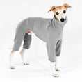 Load image into Gallery viewer, Whippet Fleece Overall Light Grey