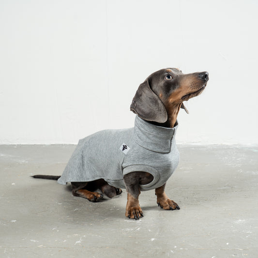 COTTON SHIRT Dachshund Grey Melange