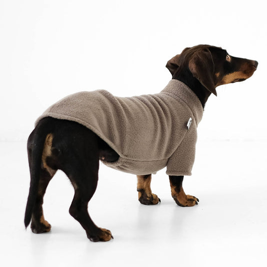Dackel Fleece Pullover Walnut