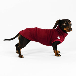 Dackel Fleece Long Shirt 2.0 Bordeaux
