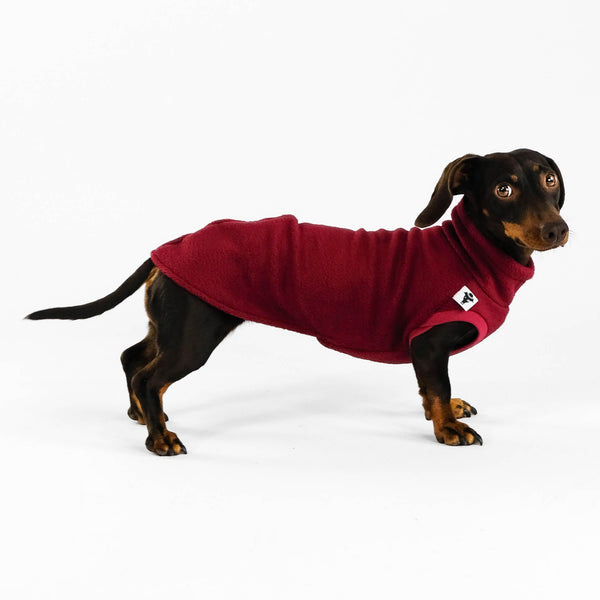 Dackel Fleece Long Shirt 2.0 Bordeaux