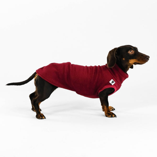 Dackel Fleece Long Shirt 2.0 Bordeaux