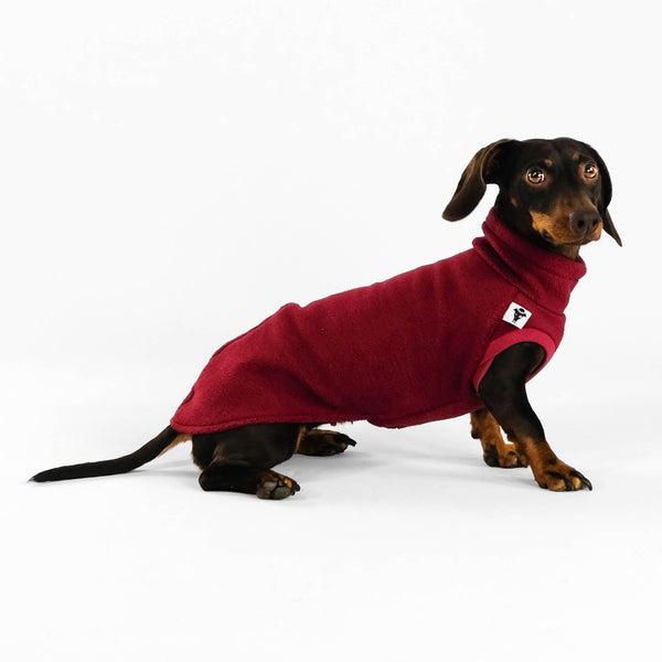 Dackel Fleece Long Shirt 2.0 Bordeaux