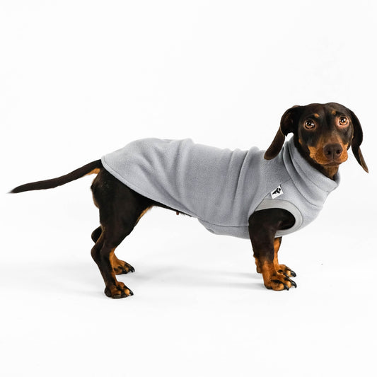 Dackel Fleece Long Shirt 2.0 Light Grey