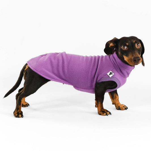 Hundepullover Fleece in Lila