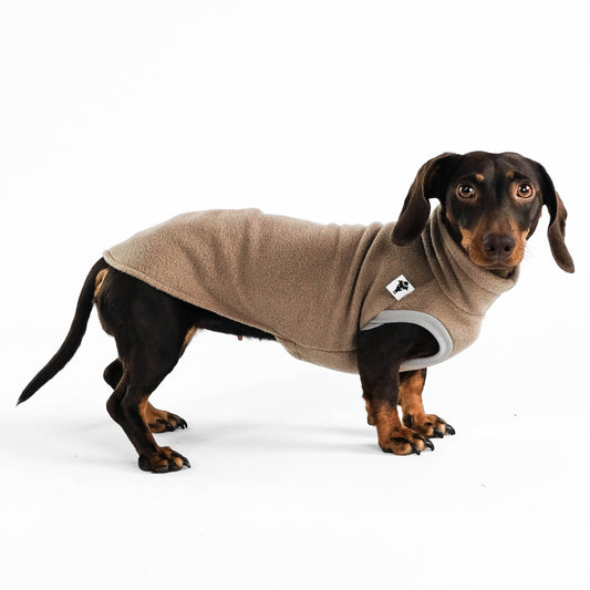 Dackel Fleece Long Shirt 2.0 in Walnut