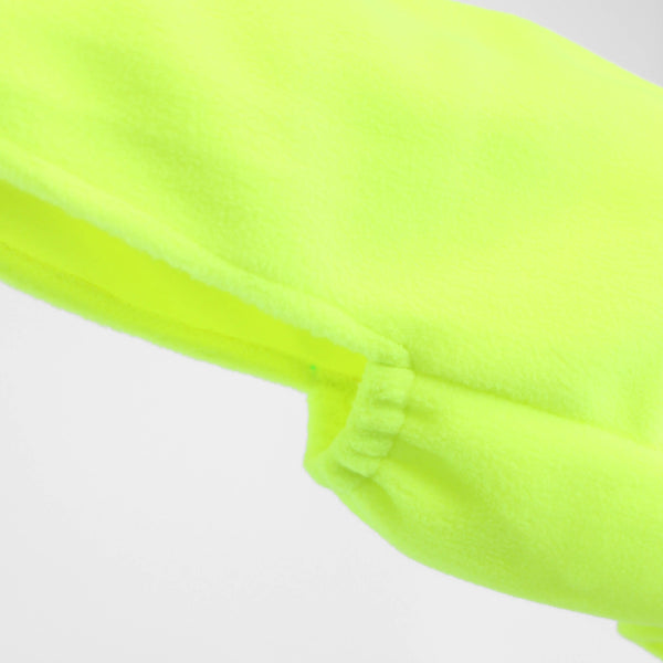 Dackel Fleece Jacke Neon Yellow