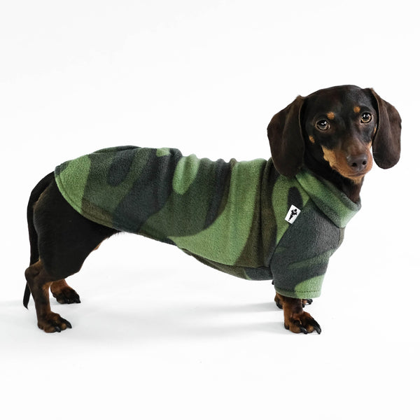 Dackel Pullover Camouflage