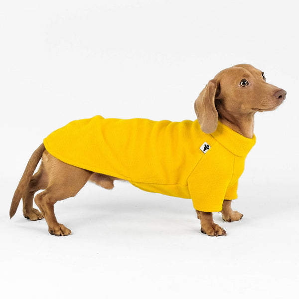 Dackel Fleece Pullover Sunflower Yellow