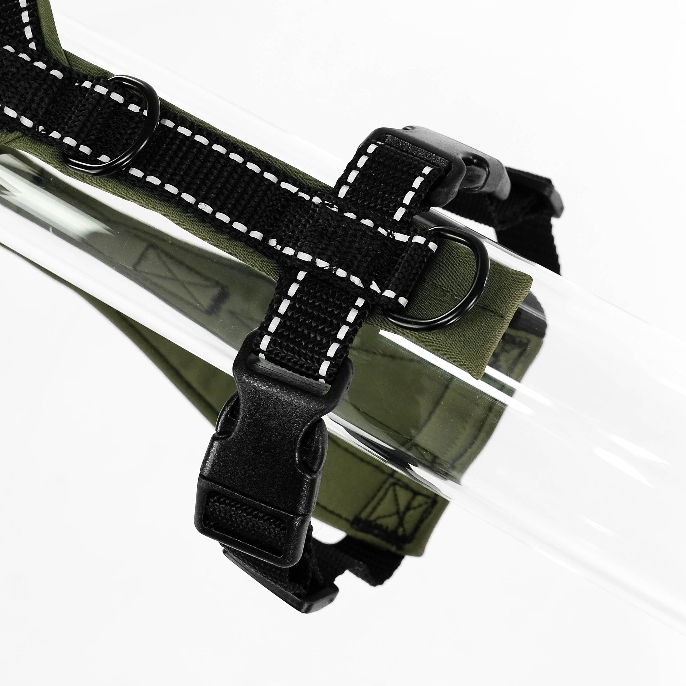 Dackel Hundegeschirr Reflektierend Dark Olive