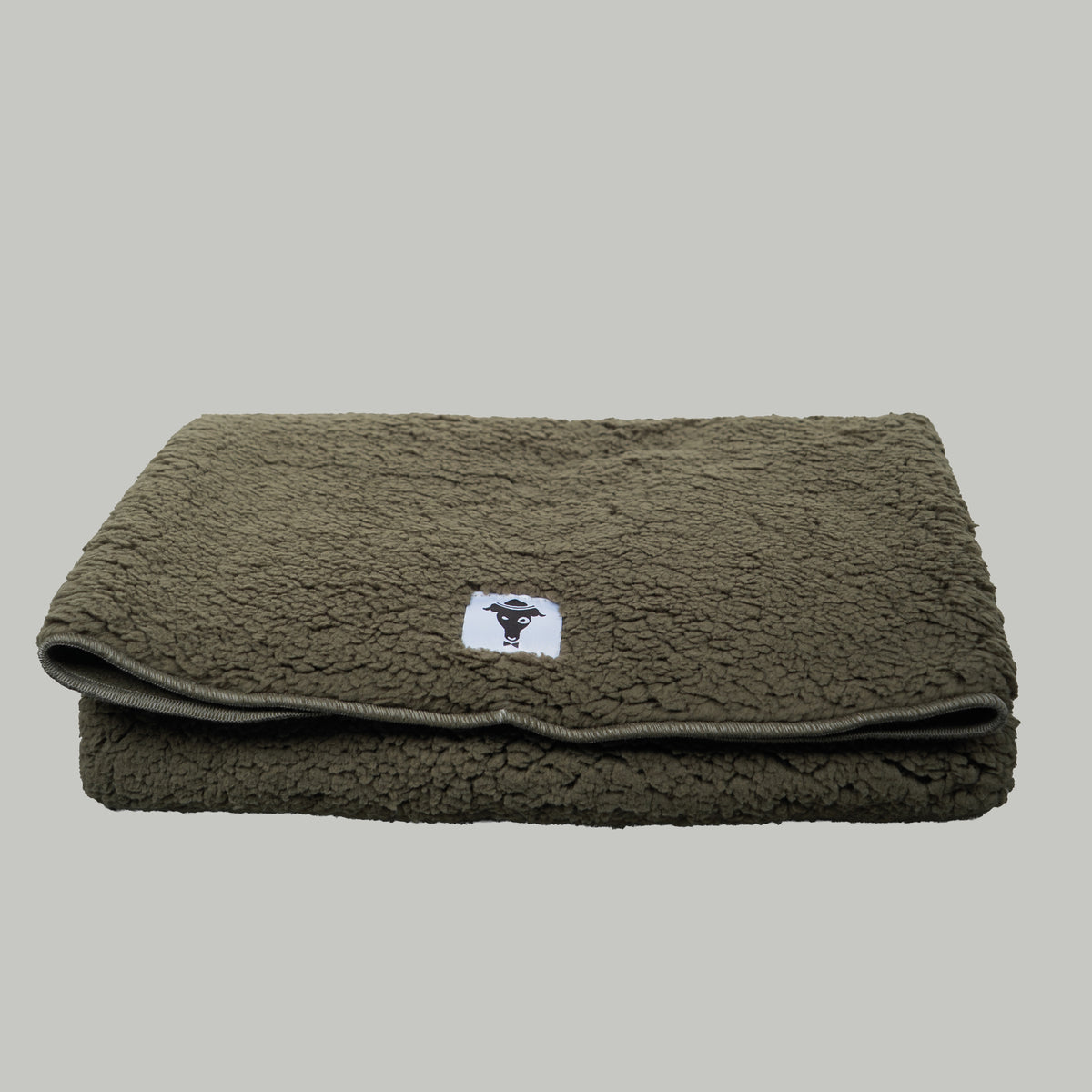 Teddy Kuscheldecke Olivgrün