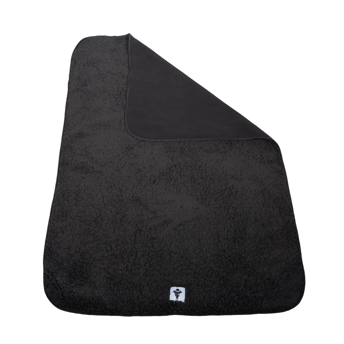 Teddy Kuscheldecke Schwarz