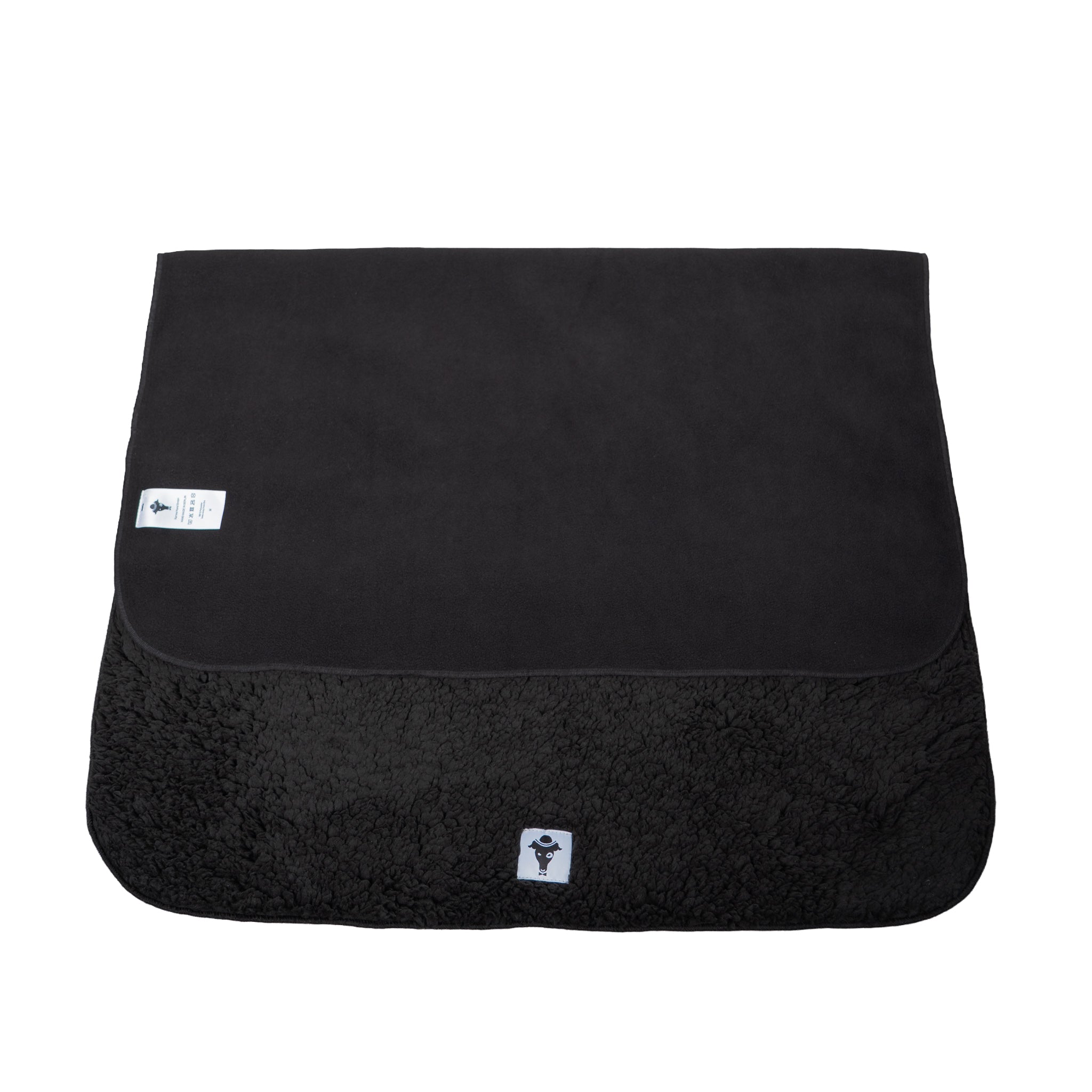 Teddy Kuscheldecke Schwarz