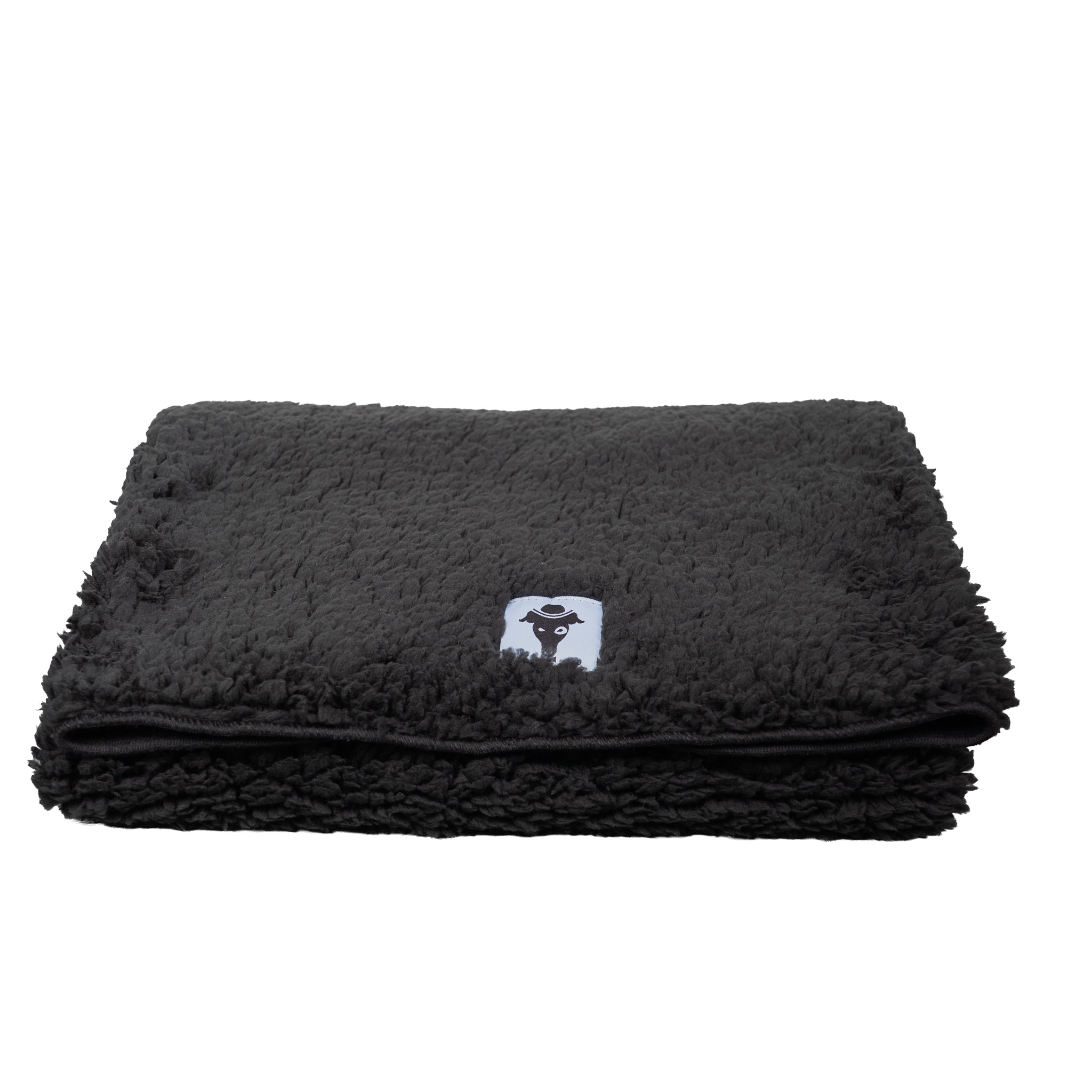 Teddy Kuscheldecke Schwarz