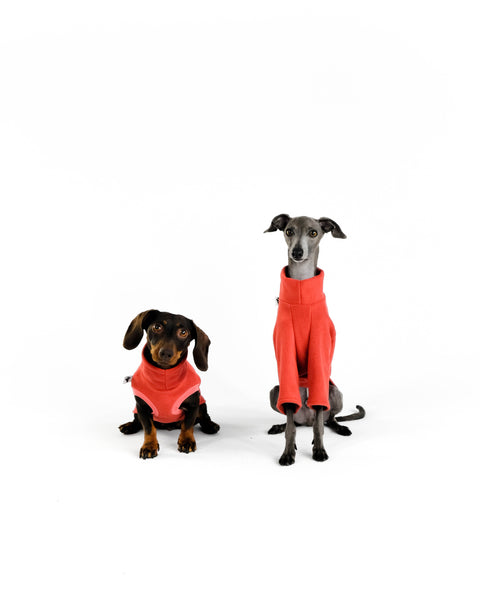 Fleece Pullover in Terracotta