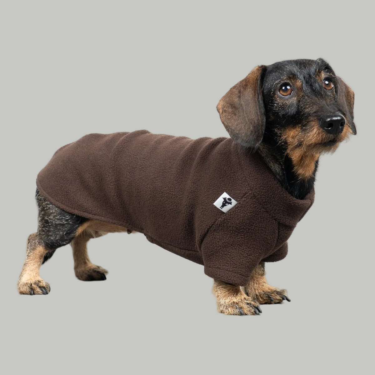 PULLOVER Dackel Dunkelbraun