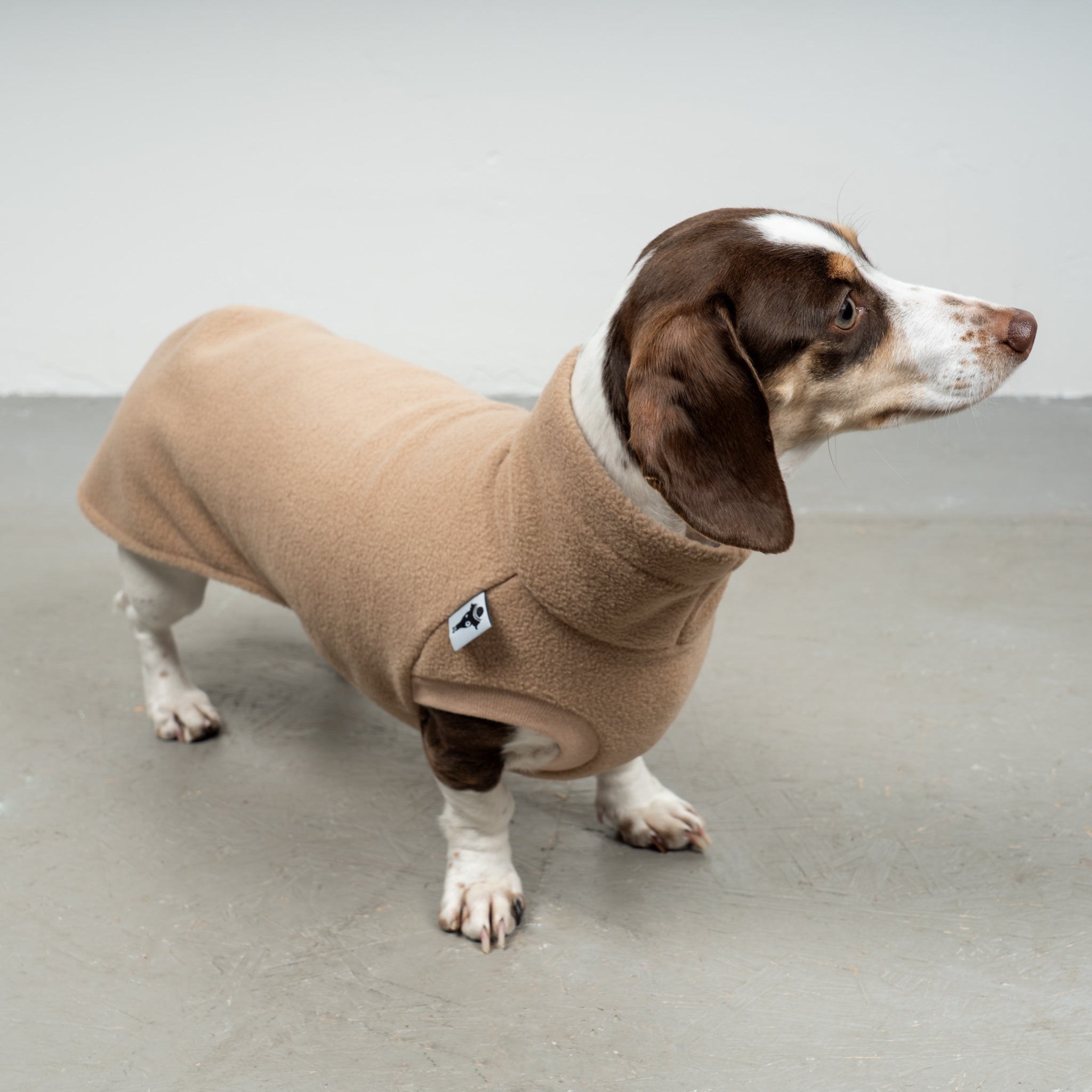 FLEECE SHIRT Dackel Camel