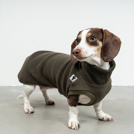 FLEECE SHIRT Dackel Dark Olive