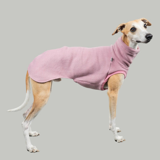 FLEECE SHIRT Windhund Altrosa
