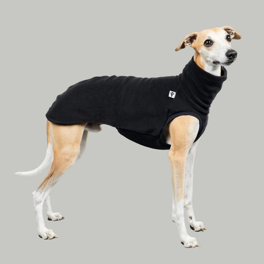 FLEECE SHIRT Windhund Schwarz