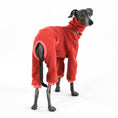 Load image into Gallery viewer, Italian Greyhound Fleece Jumpsuit Terracotta
