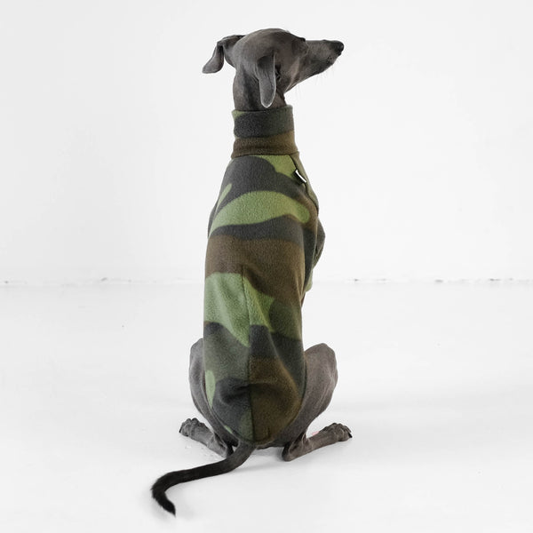 Italian Greyhound Camouflage Fleece Pullover