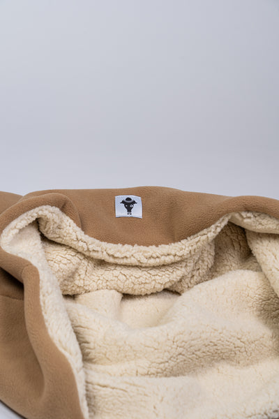 Detailaufnahme Kuschelsack Camel mit Logo