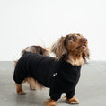 Load image into Gallery viewer, Overall Dackel Schwarz – Hund in Bewegung – bequeme Hundekleidung für Dackel
