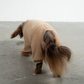 Load image into Gallery viewer, Overall Dackel Camel – Hundekleidung für Dackel, Windspiele und Whippets – Rückenansicht
