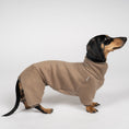 Load image into Gallery viewer, Polar fleece overall for dachshund Walnut
